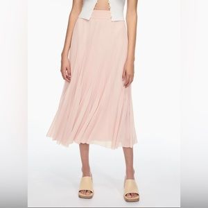 Aritzia Wilfred Twirl Midi Skirt - Poetic Pink - Size XS NWOT